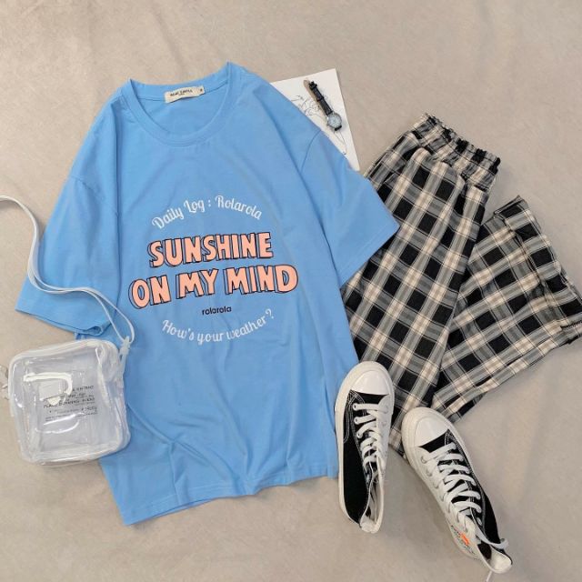 Áo thun tay lỡ Unisex SUNSHINE