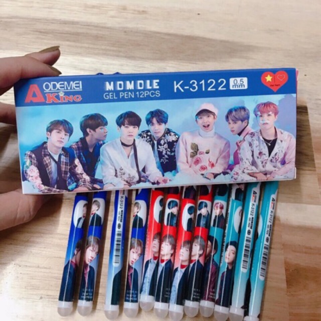 Sỉ 10 bút hình tẩy xoá BTS 35k  37k