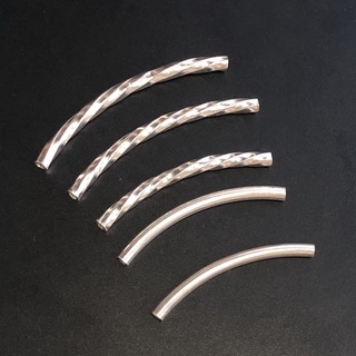 Charm ống bạc nối - charm bạc 925