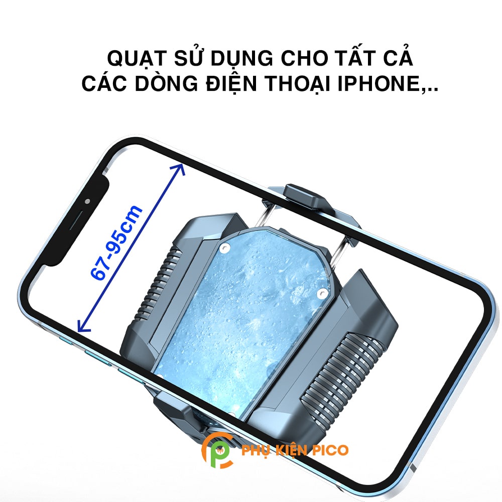 Quạt tản nhiệt điện thoại sò lạnh Pin 2000mAh X3A Pro / Memo DL10 - Quạt sò tản nhiệt lạnh X3A Pro pin sạc không dây