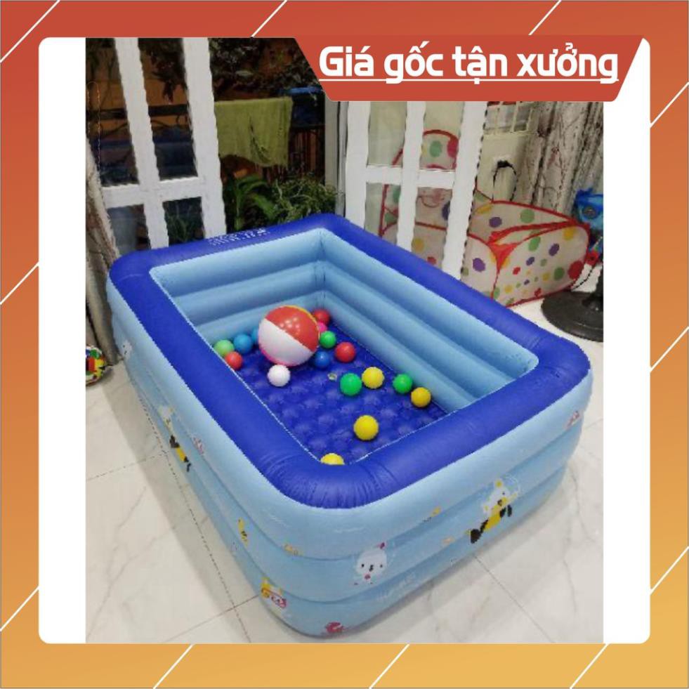 [Sẵn Hàng Giao Ngay] (GIÁ SỈ ) Bể Bơi Phao Cho Bé - 2+3 Tầng – 1m5 – Có Đáy Chống Trượt .