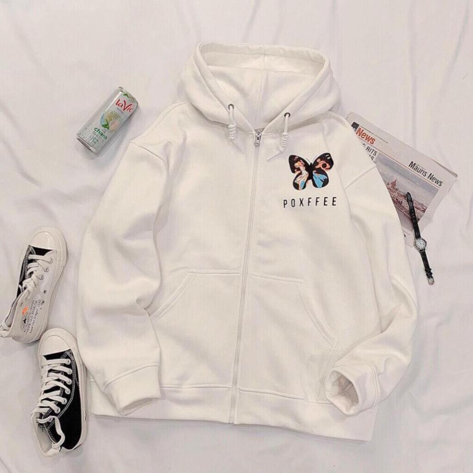 Áo khoác unisex form rộng Nỉ Bướm Xinh nam nữ bao đẹp chất của năm