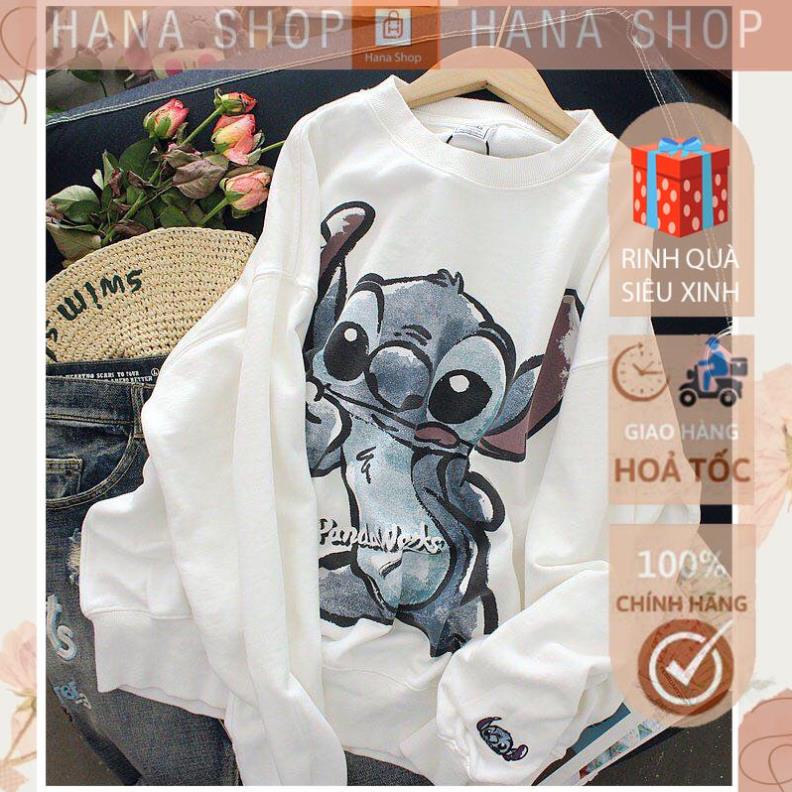 [Hàng Cao Cấp] Áo Sweater Nỉ Chuột STITCHH 3 Màu dưới 65kg - Dài Tay Dáng Rộng In Hình G072 | BigBuy360 - bigbuy360.vn