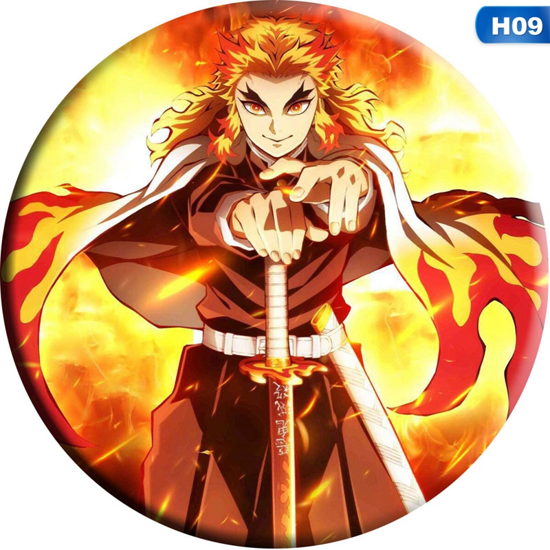 Huy hiệu cài áo kim loại hình icon nhân vật Anime Nezuko