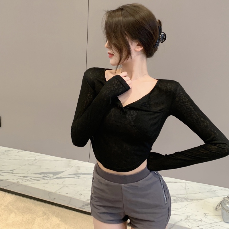 Áo Thun Dáng Ôm Thời Trang Mùa Hè Quyến Rũ Dễ Phối Đồ