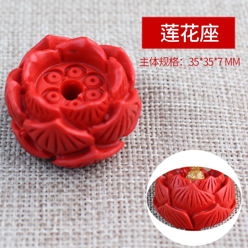 Mặt Dây Chuyền Bùa Hộ Mệnh Hình Quả Bầu Màu Đỏ Dùng Làm Trang Sức DIY Cho Nam Và Nữ
