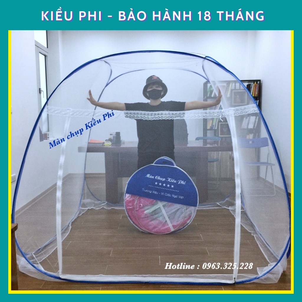 Màn chụp tự bung gấp gọn tiện dụng -mùng chụp tự bung đỉnh rộng cao cấp chống muỗi hiệu quả