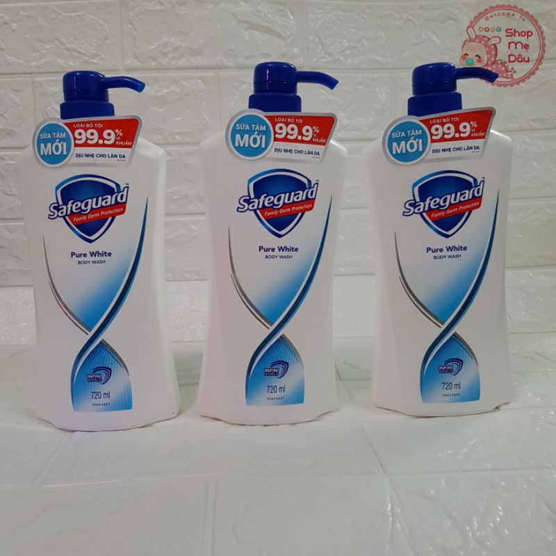 (XẢ KHO) DATE 11/2024 - Sữa Tắm SafeGuard Diệt Khuẩn 720ml