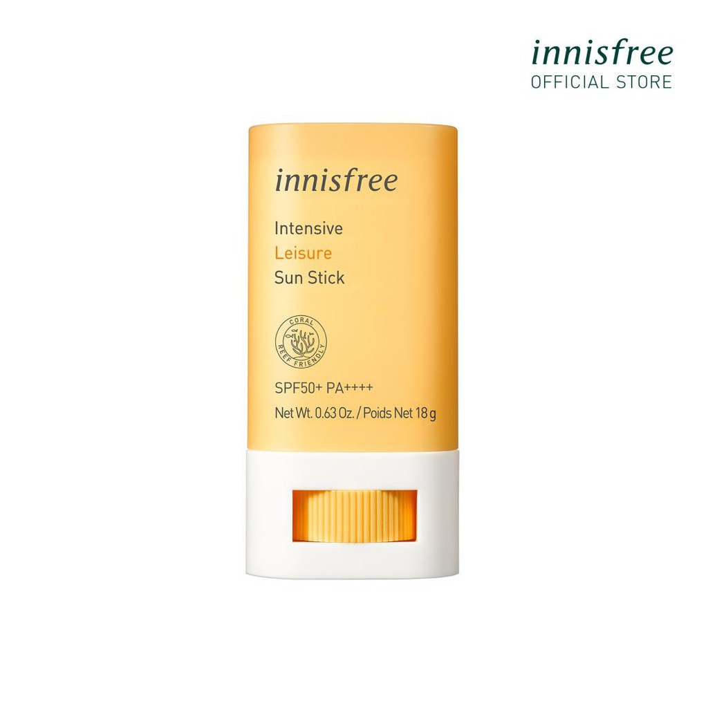 [Mã COSIF05 giảm 10% đơn 400K] Kem chống nắng dạng thỏi innisfree Intensive Leisure Sunscreen Stick SPF50+ PA++++ 18G