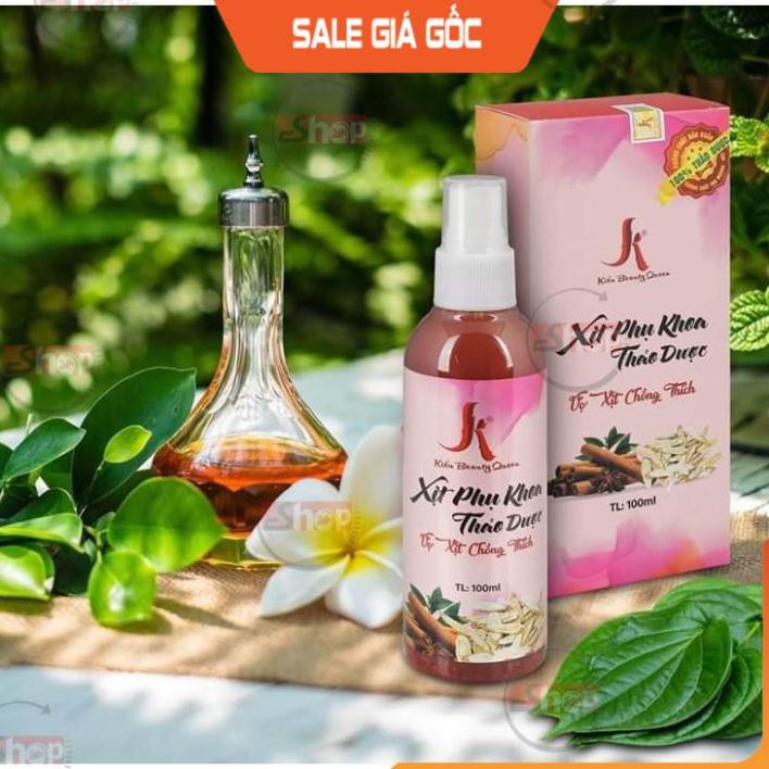 Kiều Beauty - Xịt Phụ Khoa Se Khít Hồng Vùng Kín, Huyết Trắng , Kháng Viêm Chai 100ml - Chính Hãng Bao Sài