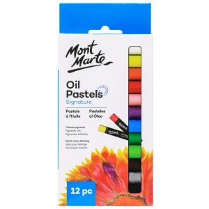 Set màu sáp dầu Mont Marte Oil Pastels 12 / 24 màu (colors)