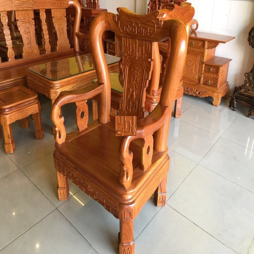Bộ bàn ghế Minh Quốc Triện gỗ Gõ Đỏ
