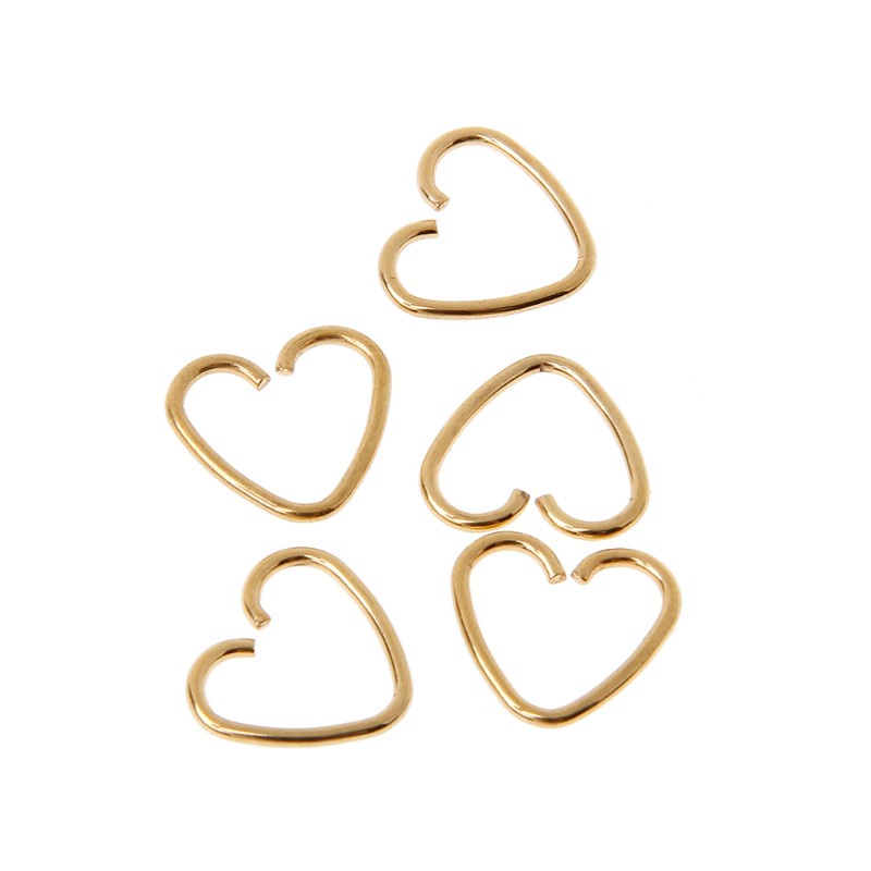 Khuyên xỏ sụn tai dạng xoắn hình trái tim thời trang cho nam và nữ