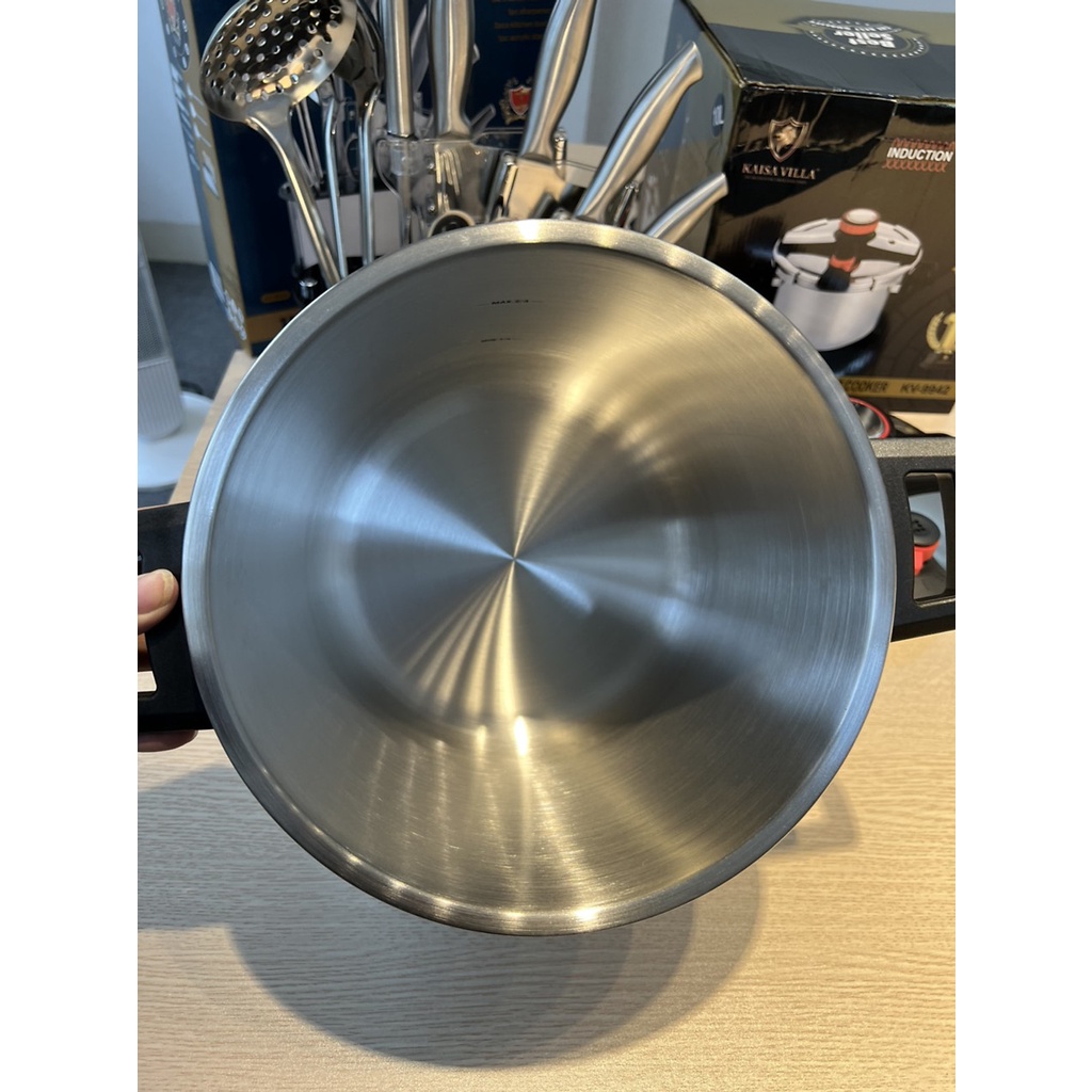 Nồi Áp Suất Kaisa Villa 8L, Inox 304 Dùng Được Cho Mọi Loại Bếp, Truyền Nhiệt Nhanh, Độ Bền Cực Tốt