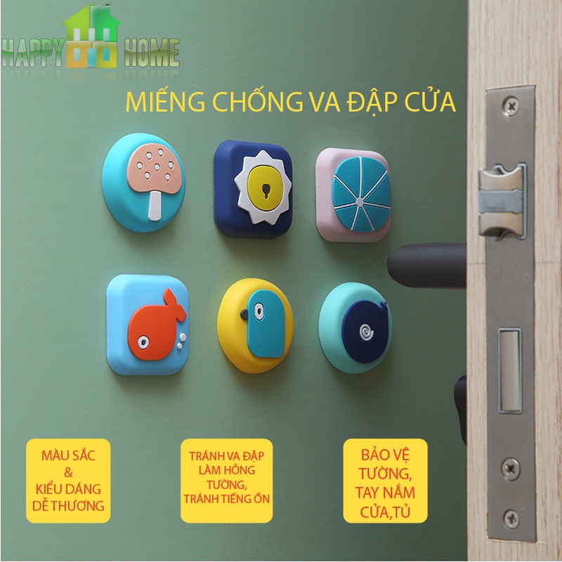 Miếng Dán Chống Va Đập Cửa Hoạt Hình Cao Cấp