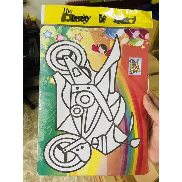 Tranh Cát Cho Bé(Nhiều Mẫu) Khổ Lớn (mẫu mới)