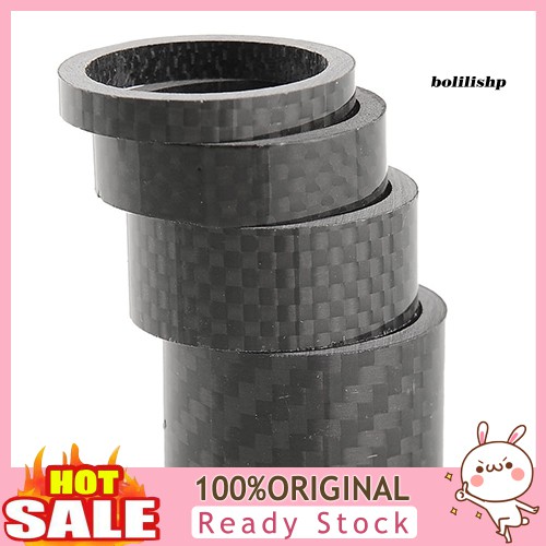 Bộ 4 Vòng Đệm 5 / 10 / 15 / 20mm Dày 28.6mm Bằng Sợi Carbon Cho Xe Đạp Mtb