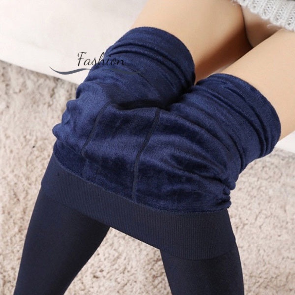 Quần Legging Co Giãn Giữ Ấm Mùa Đông Bằng Lông Cừu Dành Cho Nữ