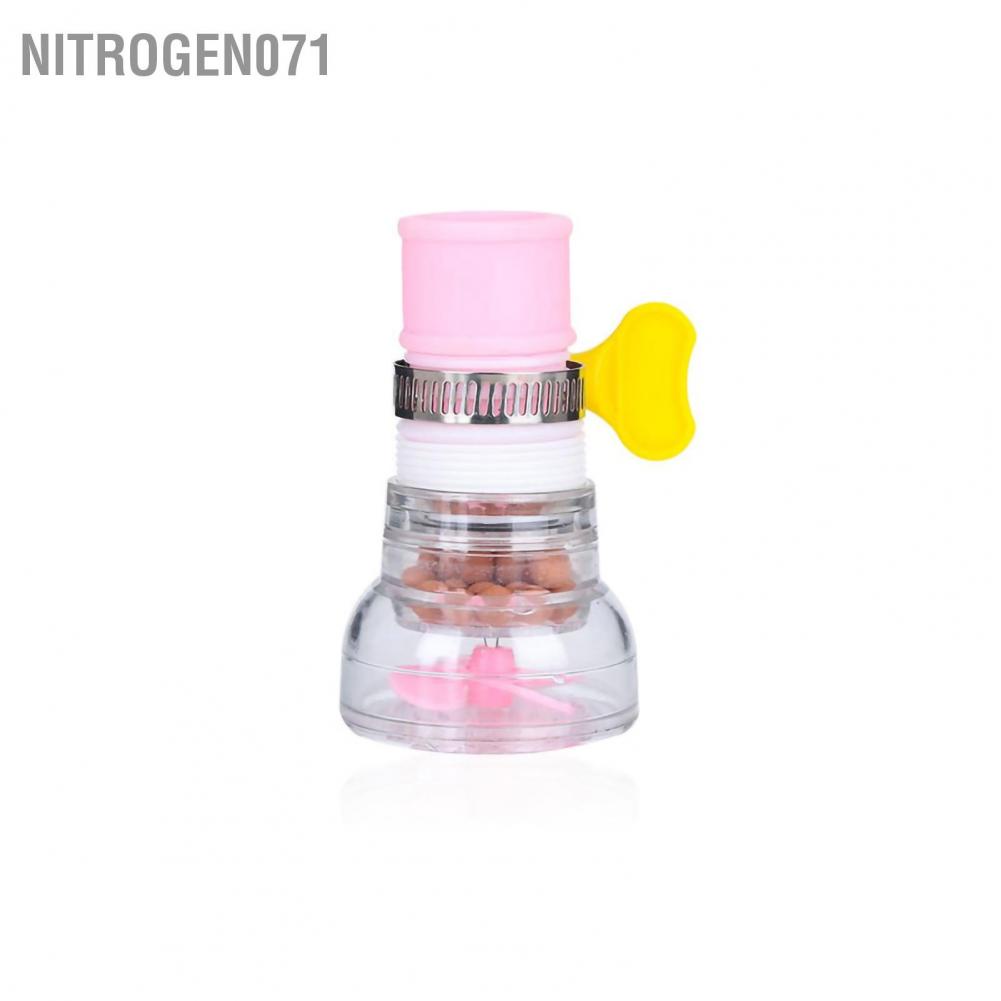 Nitrogen071 Telescopic Water Saving Nozzle Filter Faucet Antisplash Sprinkler Kitchen Purifier with Buckle Design