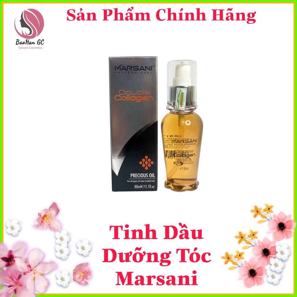 Tinh dầu dưỡng tóc Marsani 80ml italy chính hãng giúp bóng tóc vào nếp và tái tạo cấu trúc tóc. BaohanGC