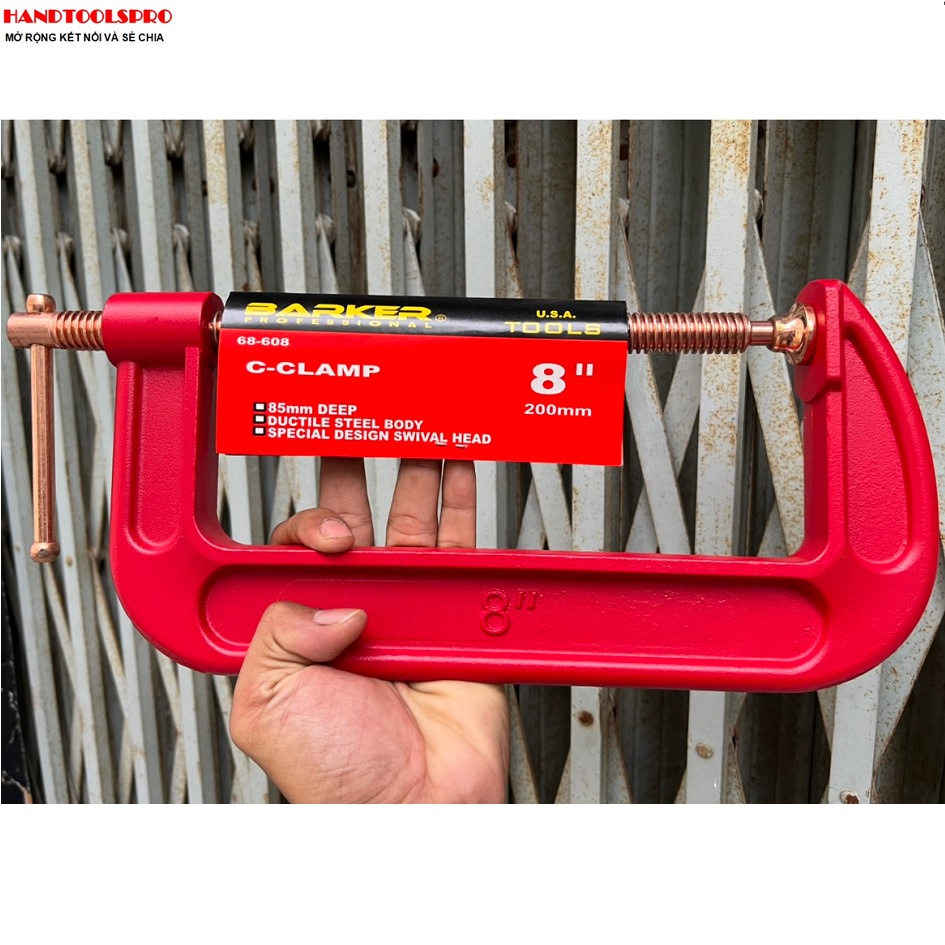 Cảo chữ C siêu cứng từ 2 inch ----12 inch BARKER USA 68-608