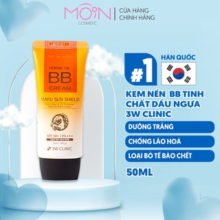 Kem Nền Trang Điểm BB Tinh Chất Dầu Ngựa 3W CLINIC HORSE Oil BB Cream 50 ml - 3W134
