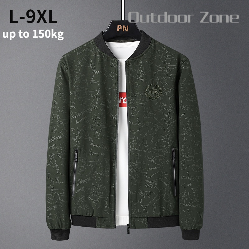 Áo Khoác bomber Giữ Ấm plus size L-9xl Thời Trang Cho Nam