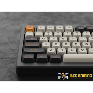 Bộ keycap AKKO Carbon Retro - Chất liệu PBT Double Shot - 155 nút (ASA Low-profile)