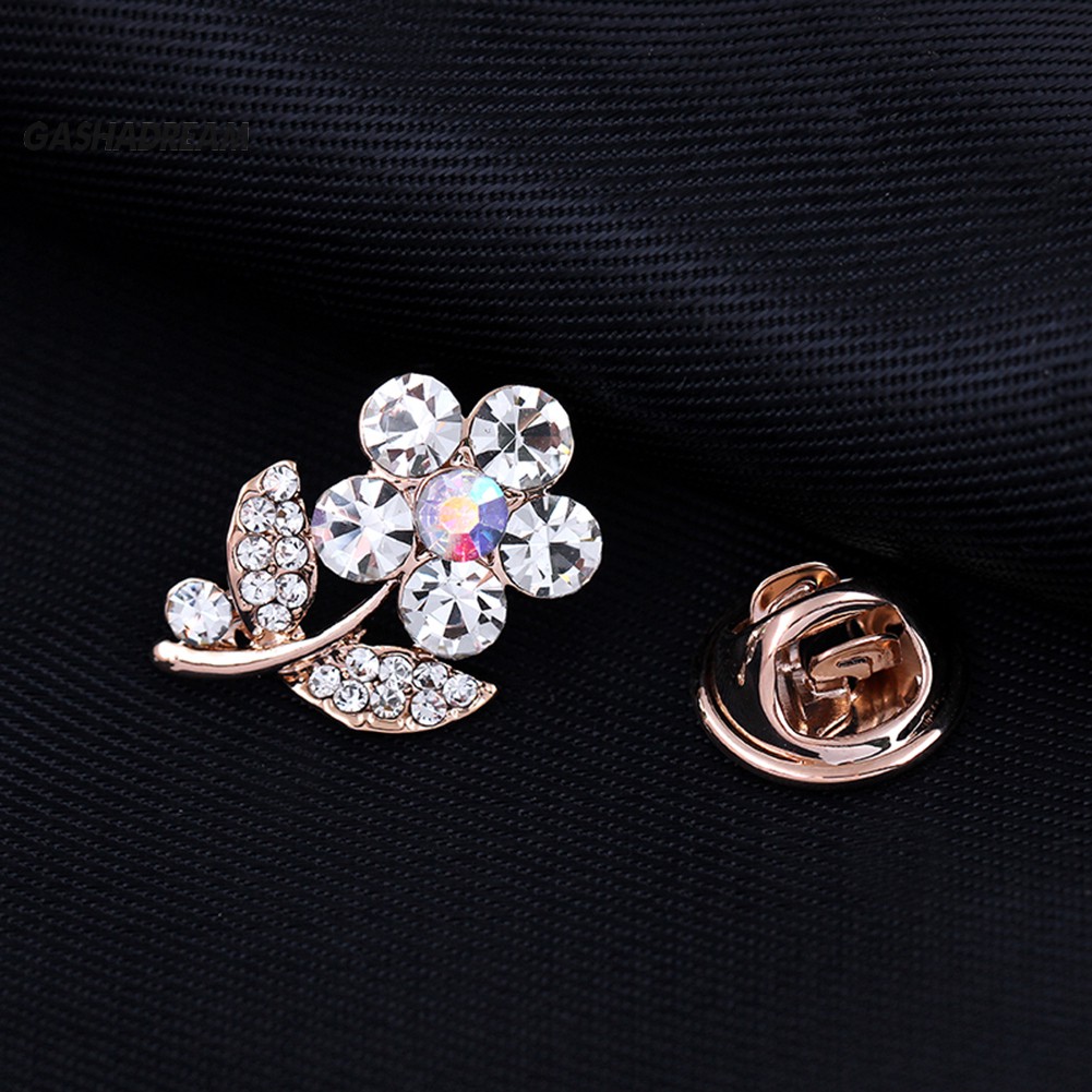 ♉GD Women's Fashion Rhinestone Inlaid Cute Brooch Pin Jewelry Party Xmas Gift