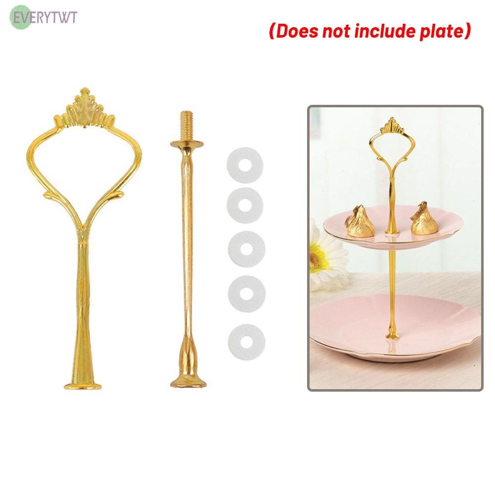 2/3 Tier Cake Plate /Stand Cupcake Fittings /Silver Golden /Wedding Party No Plate