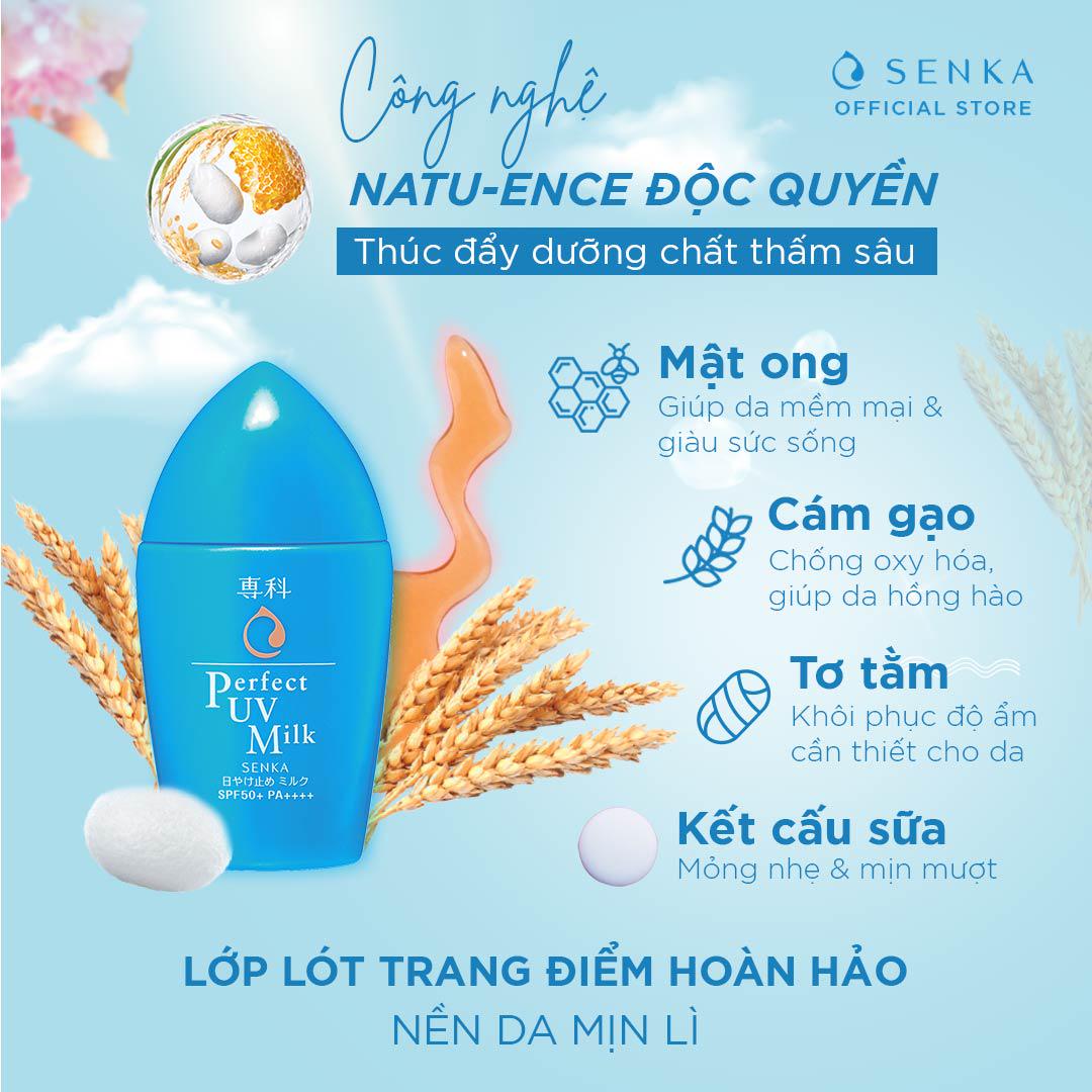 Kem chống nắng dạng sữa Senka Perfect UV Milk 40ml