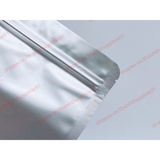 100gram túi zip 2 mặt bạc