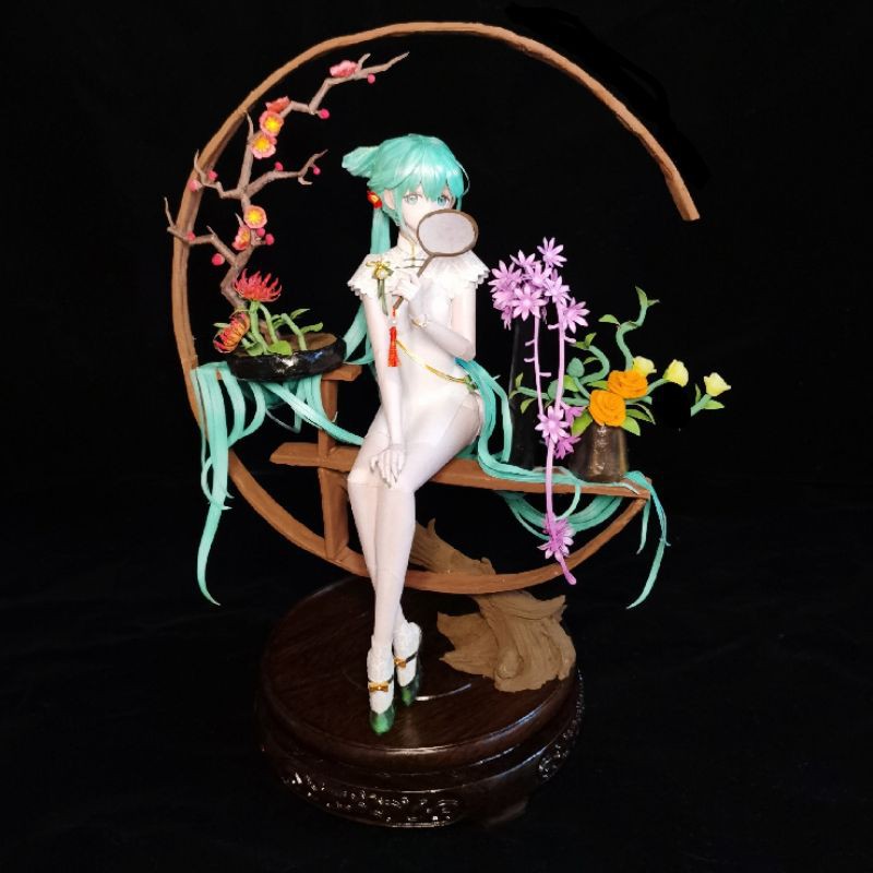 Mô hình giấy anime girl Virtual idol/Vocaloid] Myethos Cheongsam Miku