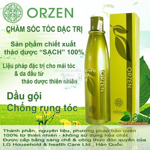 Dầu gội chống rụng tóc Orzen Obsidian Hàn Quốc 320ml