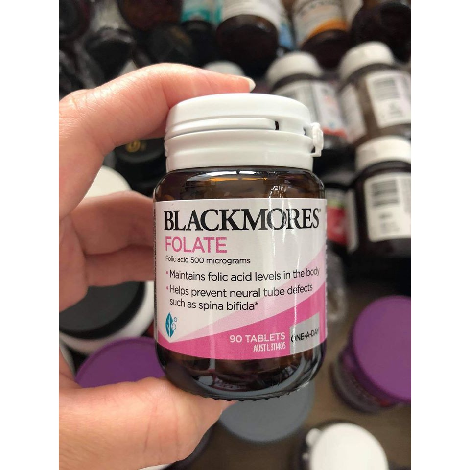 Blackmores Folate 500mcg 90 viên Bổ Sung Axit Folic