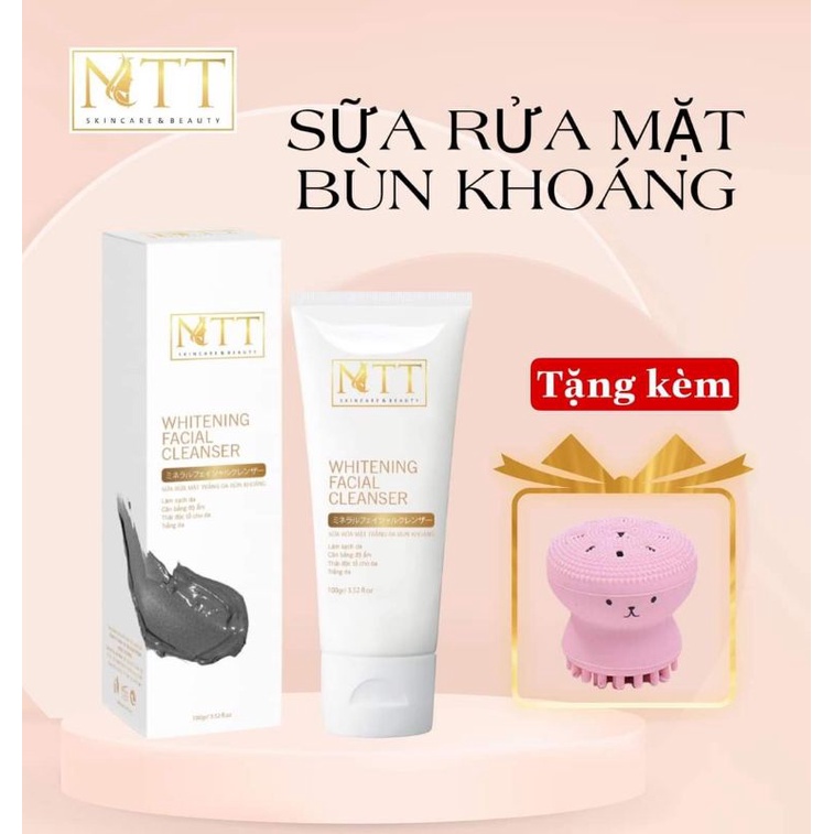 Sữa Rữa Mặt Bùn Khoáng NTT (tặng kèm bạch tuột rửa mặt)