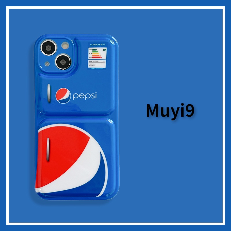 Ốp Điện Thoại Mềm Chống Va Đập In Hình Nhãn Dán Pepsi Đơn Giản Sáng Tạo Cho IPhone13promax 13 12Pro MAX 12 11Promax XS MAX XR