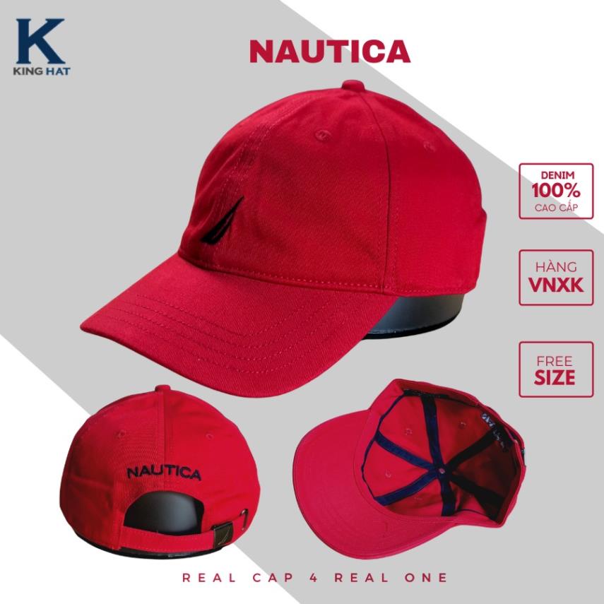 Nón lưỡi trai logo thêu Nautica, 100% vải kaki mềm mại, đa dạng màu sắc, phù hợp cho nam và nữ