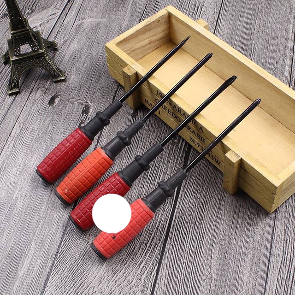 Chiếc Tô Vít Cán Đỏ - Tua Vít Thép Sửa Chữa Gia Đình - 4 Cạnh/2 Cạnh