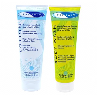 [SALE 15/9] Combo Sữa Tắm Triswim (251ml) & Dưỡng Da Triswim (251ml) Loại bỏ Clo sau khi bơi