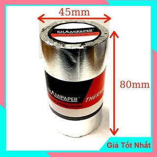 Giấy In Hóa Đơn, In Nhiệt Khami Paper K80 Phi 45 Bọc Bạc