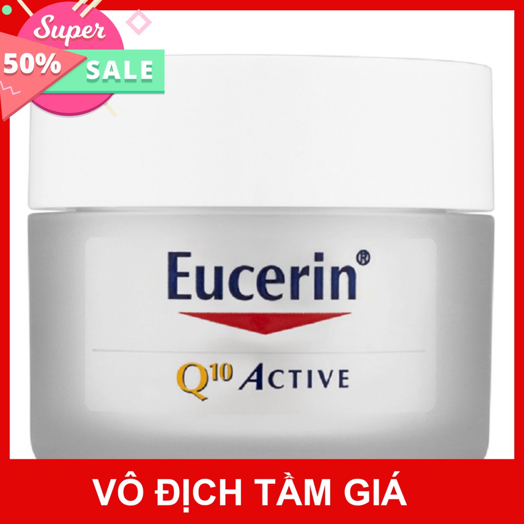 [CHÍNH HÃNG] Kem dưỡng ẩm ngăn ngừa lão hóa ban Ngày Eucerin Q10 Active Day Cream 50ml - 63413