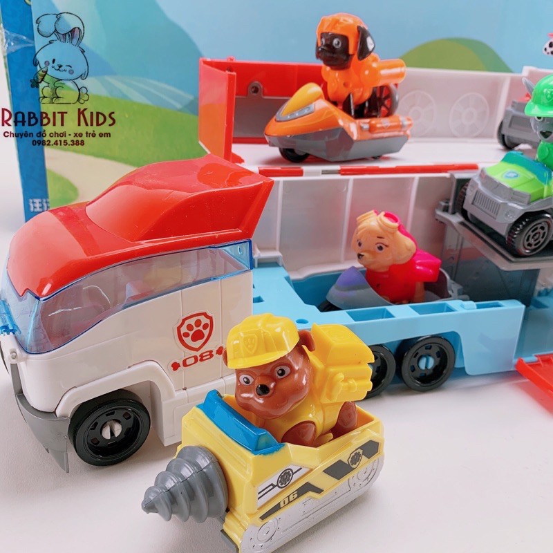 ⚡️NEW⚡️Bộ Đồ Chơi Xe Chở Chó Cứu Hộ-PAW PATROL Xe Tải Chó Cứu Hộ