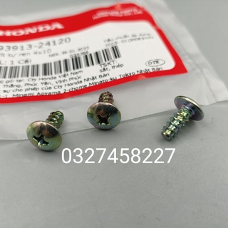 3 ốc , vít 4x10 bắt nhựa mặt nạ xi xe DREAM zin Honda