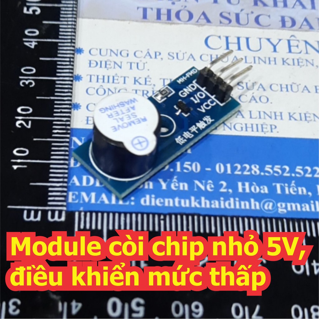 2 cái Module còi chip nhỏ 5V, tín hiệu điều khiển mức thấp hoặc dạng xung kde7101