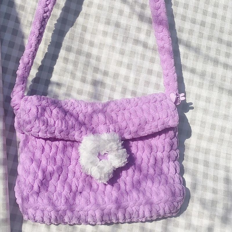 baby violet bag💜 túi đeo chéo, đeo vai dễ thương handmadebyann ảnh thật shop tự chụp