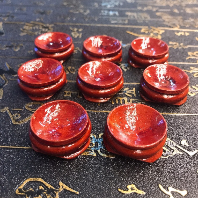 Đế gỗ trưng quả cầu phong thủy, trưng bày trang trí trong nhà