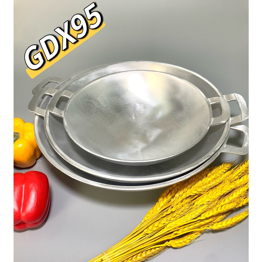 Chảo gang miên đúc siêu bóng siêu đẹp siêu dầy