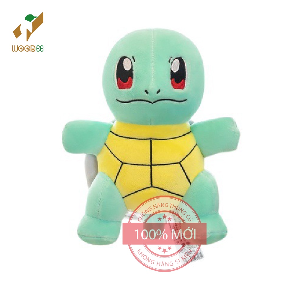 Gấu bông pokemon bộ tứ khởi điểm Gen 1 Pikachu, Fushigidane ,Hitokage va Zenigame mới 100%