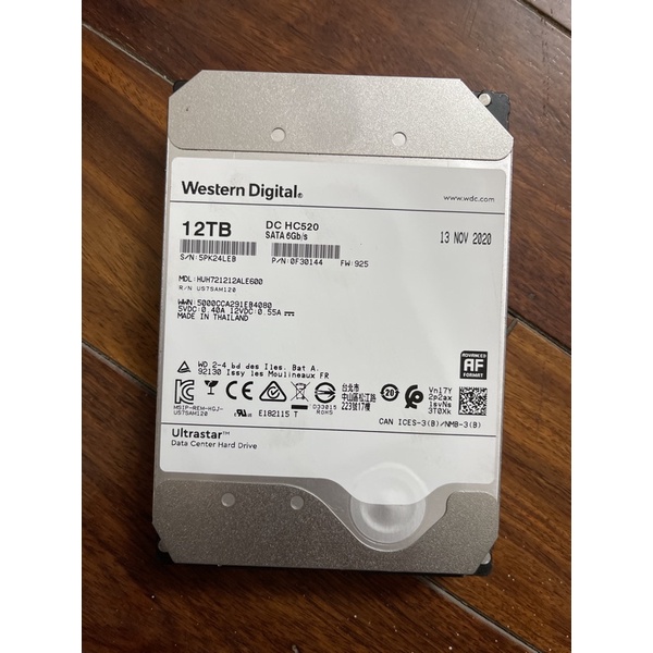 Ổ cứng WD 12Tb dòng HC520